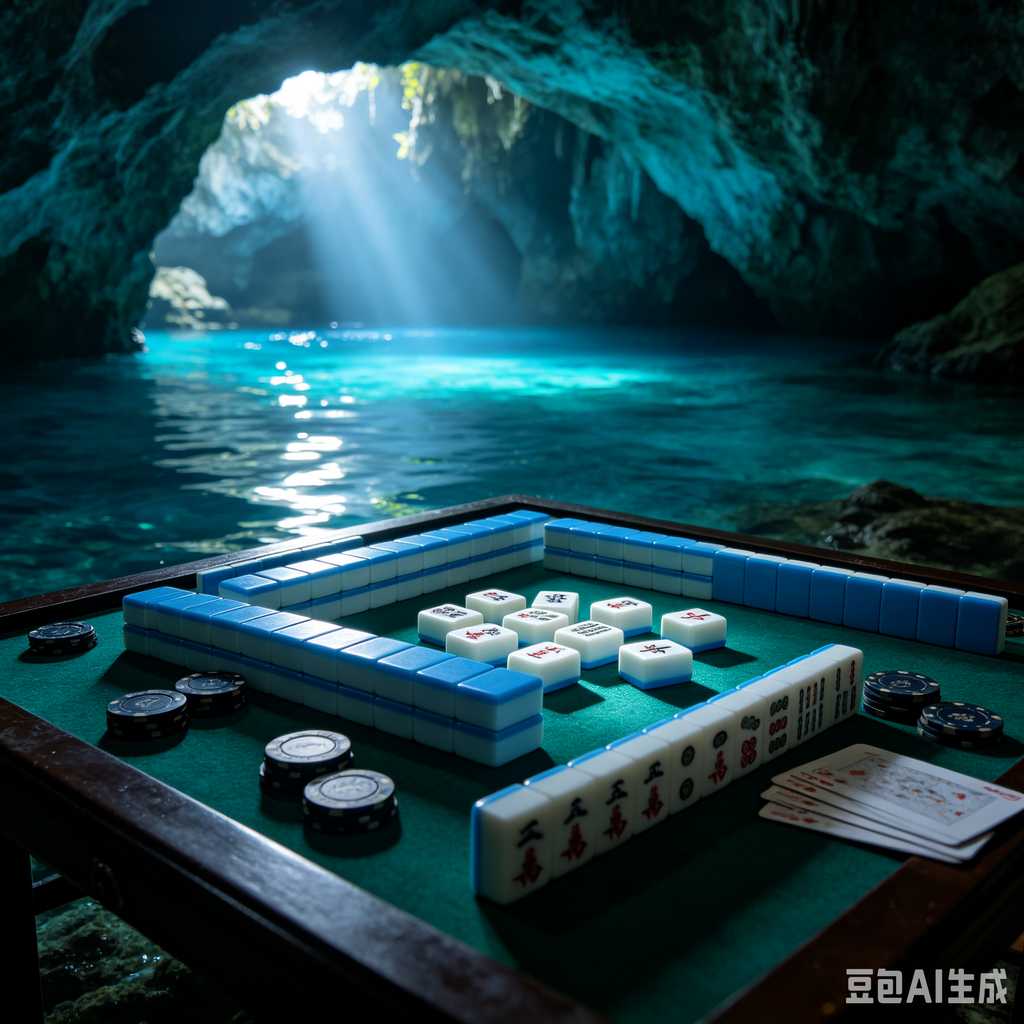 gradient green mahjong set
